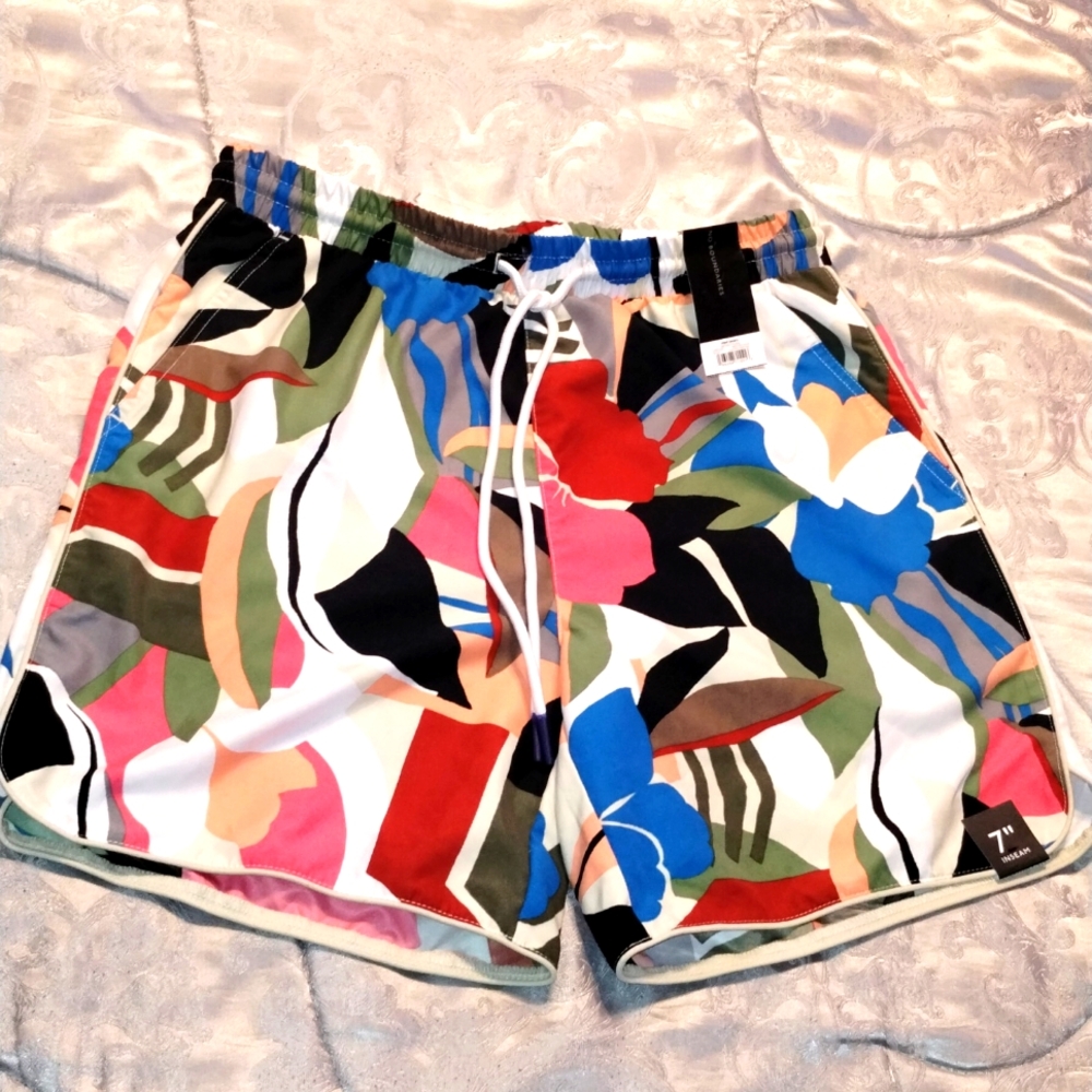 Men's No Boundary Swim Trunks Sz S - 28-38 - NWT  🔥🔥